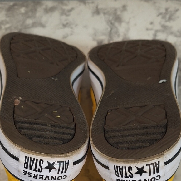 Converse All Star Yellow High-Top Sneakers , Women's 11.5 , Mens 9.5 - Picture 7 of 10